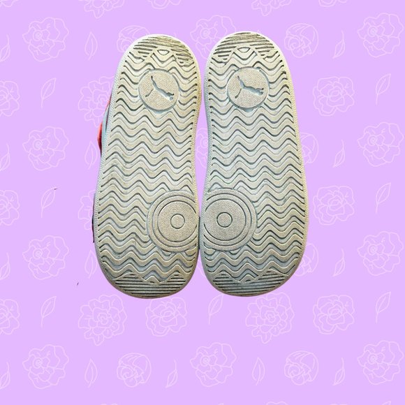 Puma Pink High Tops with Velcro - Picture 2 of 6